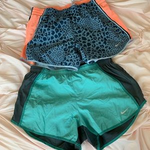 set of 2 Nike running shorts